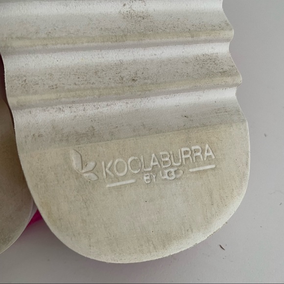 Koolaburra by UGG Kid's Backstrap Slide Sandals Fuzz'n Pink Size 2 - Picture 6 of 7
